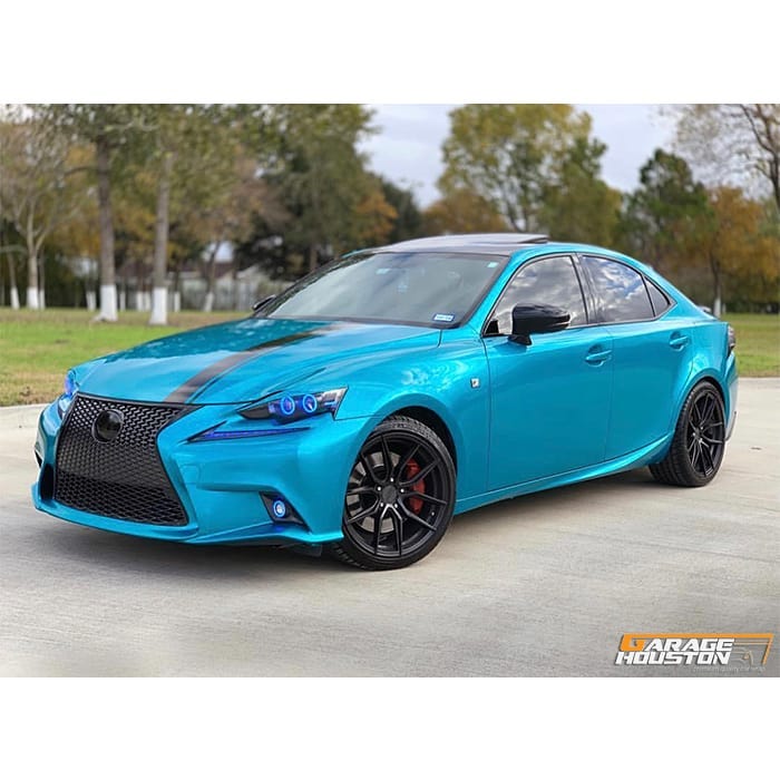 Lexus ISF F Sport wrapped in M 1080 Gloss Atomic Teal vinyl