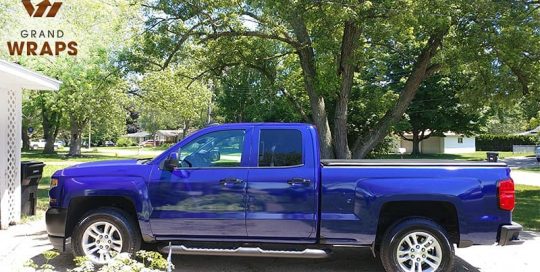 Chevrolet wrapped in Avery SW Gloss Magnetic Burst Metallic vinyl