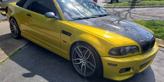 Bmw M3 wrapped in 3M 1080 Gloss Lemon Sting