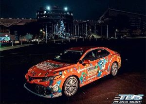 Toyota Camry wrapped in custom printed 3M IJ180Cv3