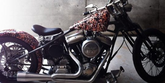 Motorcycle wrapped in Avery 1005EZRS vinyl