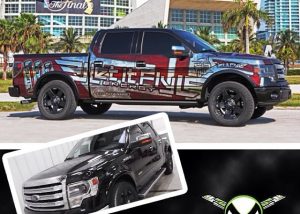Ford wrapped in printed with Avery Conform Chrome