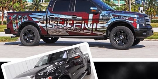 Ford wrapped in printed with Avery Conform Chrome