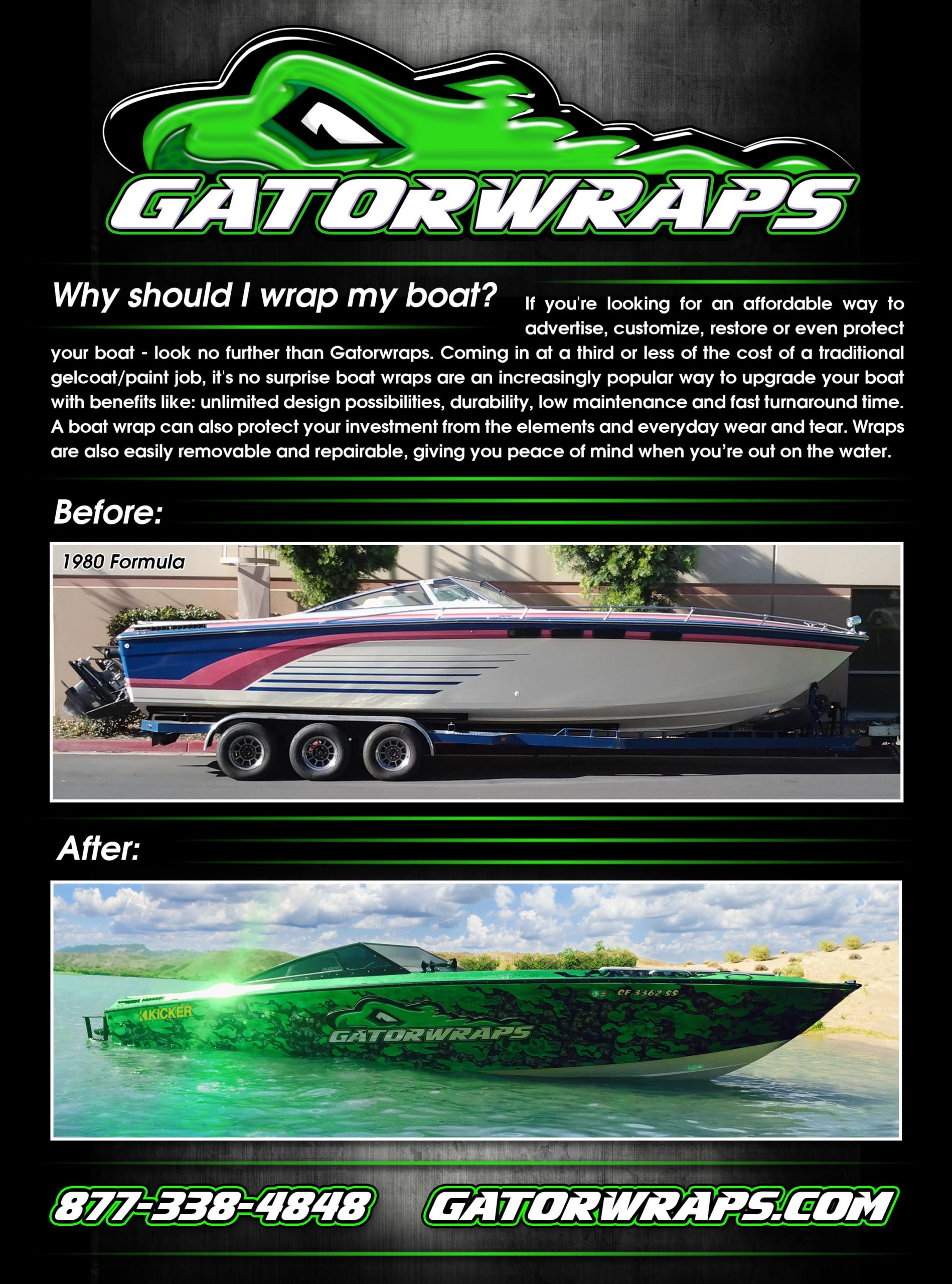 Boat Wraps vinyl Wraps