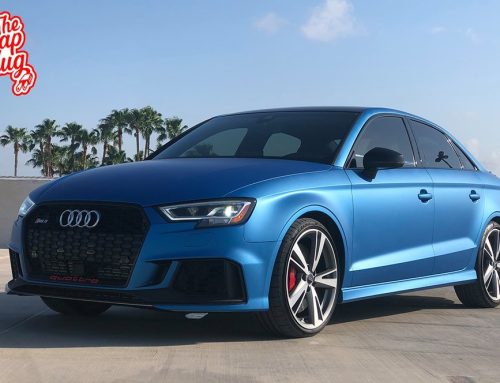 Audi RS3 Wrapped in 3M Matte Blue Metallic Vinyl