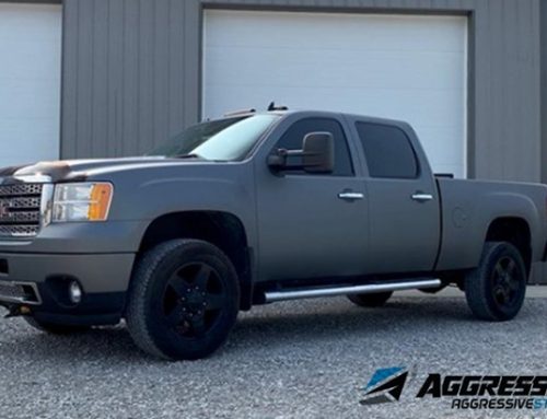 GMC Sierra Wrapped in Avery Dennison Matte Charcoal Metallic Vinyl