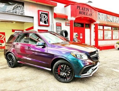 Mercedes Benz GLE63 Wrapped in Gloss Flip Deep Space Vinyl