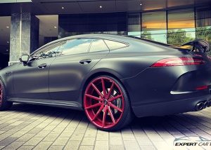 Mercedes Benz Wrapped in 3M Satin Black Vinyl