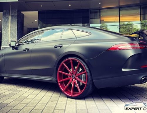 Mercedes Benz Wrapped in 3M Satin Black Vinyl