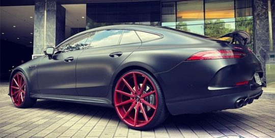 Mercedes Benz Wrapped in 3M Satin Black Vinyl