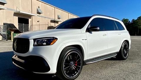 Mercedes GLS63 Wrapped in Avery Dennison SW White White Vinyl