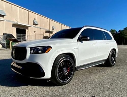Mercedes GLS63 Wrapped in Avery Dennison SW White White Vinyl